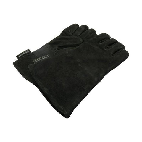 Everdure Store - Everdure - Zwarte Barbecue handschoenen van leer.
