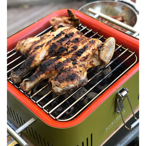 Houtskoolbarbecue Cube van Everdure by Heston Blumenthal. Handig voor in het park, op het strand of in de camper of caravan. My Cool Kitchen is premium specialist in Everdure by Heston Blumenthal.